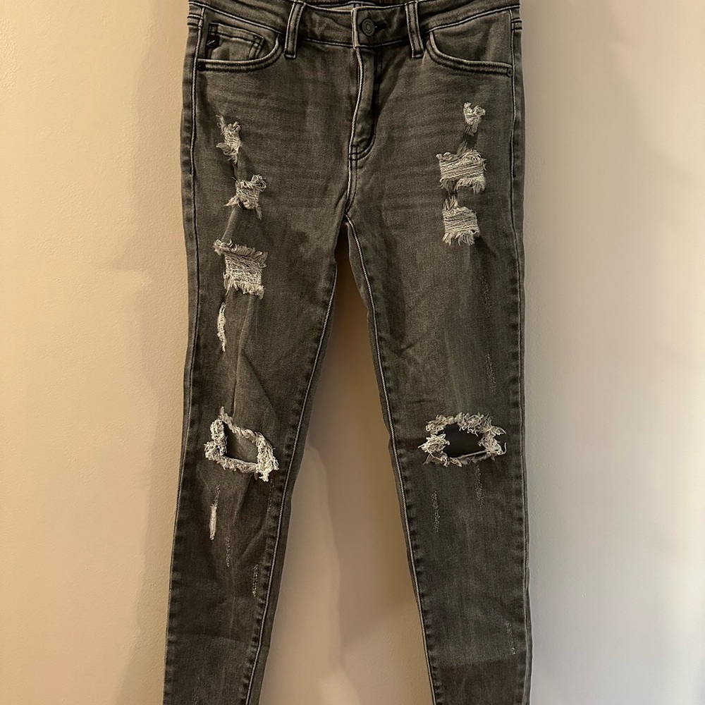 KanCan Distressed Black Skinny Jeans